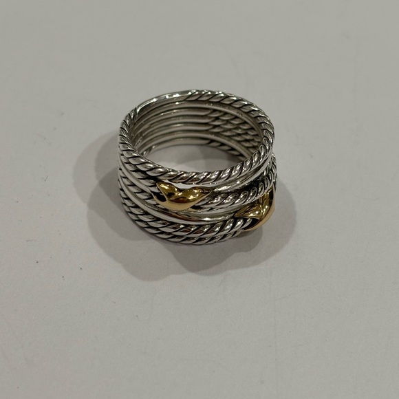 David Yurman Double X Crossover Ring - Picture 4 of 5
